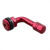 Valvola 90° alluminio anodizzata Rosso in Cerchi e Gomme