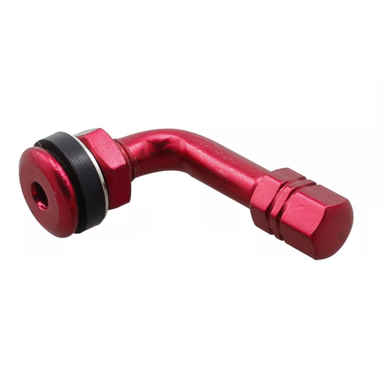 Valvola 90° alluminio anodizzata Rosso