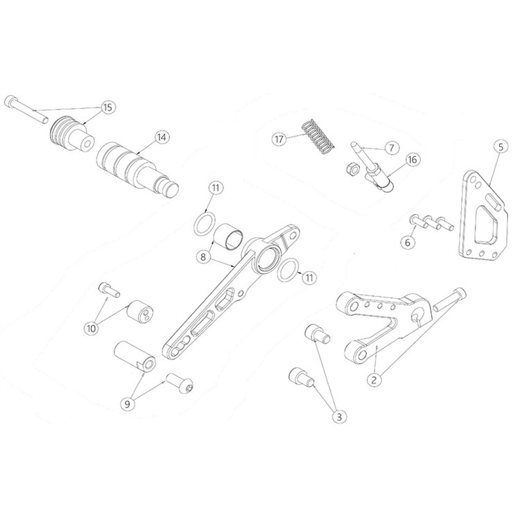 Vite supporto pompa freno posteriore originale Ohvale GP0 EVO 110 4 Marce (2022-2024) 